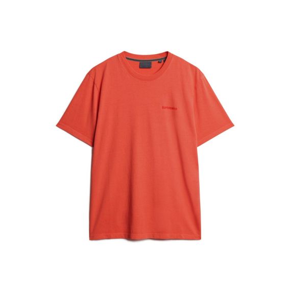 Superdry Ανδρική Μπλούζα Βαμβακερή M6010810A-MHI Overdyed  Loose Fit Coral - T-Shirt  στο Bodyman