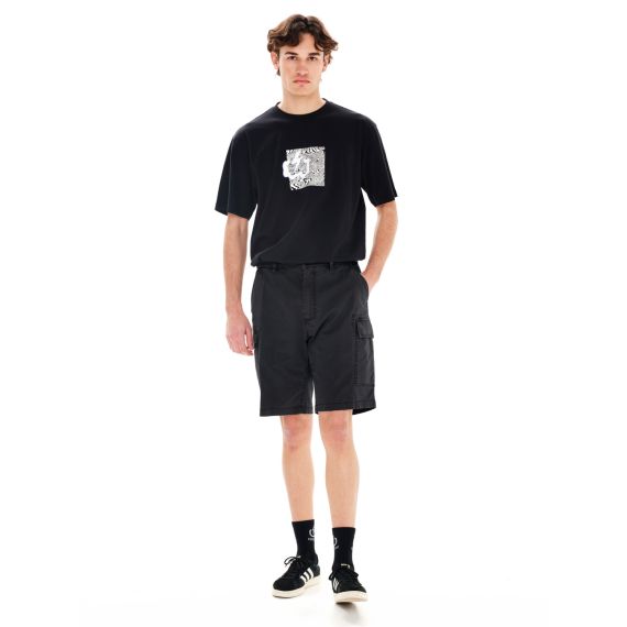 Emerson Ανδρική Βερμούδα Cargo 241.EM47.56 Black - Βερμούδες στο Bodyman