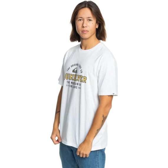 Quiksilver Ανδρική Μπλούζα Βαμβακερή EQYZT07675-WBB0 Floating Around White - T-Shirt  στο Bodyman
