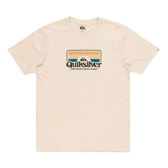 Quiksilver Ανδρική Μπλούζα Βαμβακερή EQYZT07678-WDW0 Step Inside Beige - T-Shirt  στο Bodyman