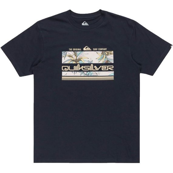 Quiksilver Ανδρική Μπλούζα Βαμβακερή EQYZT07679-BYJ0 Tropical Rainbow Navy - T-Shirt  στο Bodyman