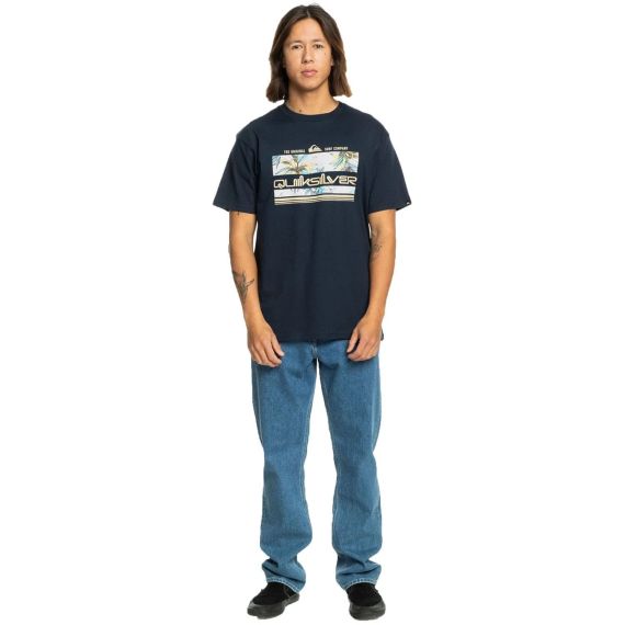 Quiksilver Ανδρική Μπλούζα Βαμβακερή EQYZT07679-BYJ0 Tropical Rainbow Navy - T-Shirt  στο Bodyman