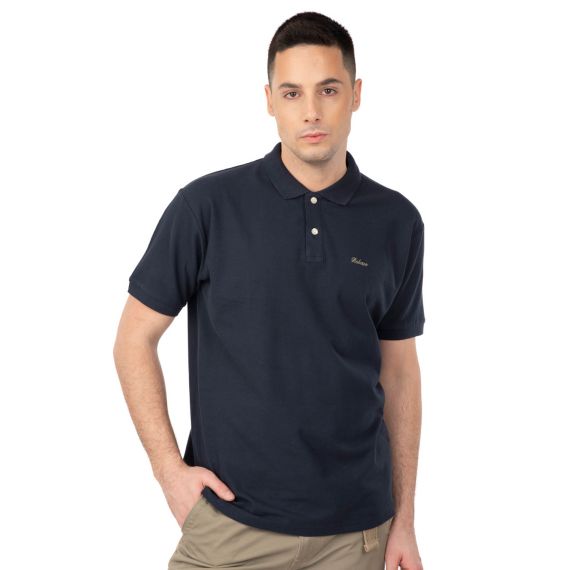 Rebase Ανδρική Μπλούζα  Polo Βαμβακερή 241-RPS-032 Navy - Polo μπλούζες στο Bodyman