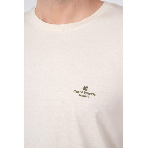 Rebase Ανδρική Μπλούζα  Βαμβακερή 241-RTS-287 Ecru - T-Shirt  στο Bodyman