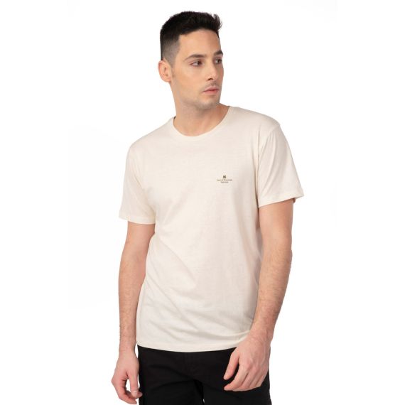 Rebase Ανδρική Μπλούζα  Βαμβακερή 241-RTS-287 Ecru - T-Shirt  στο Bodyman