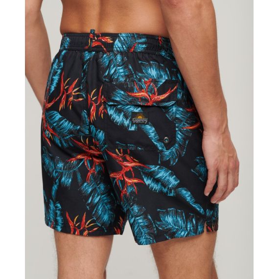 Superdry Ανδρικό Μαγιώ Polyester M3010232A-2BU Hawaiian 17'' - Βερμούδες Μαγιό στο Bodyman