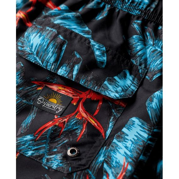 Superdry Ανδρικό Μαγιώ Polyester M3010232A-2BU Hawaiian 17'' - Βερμούδες Μαγιό στο Bodyman