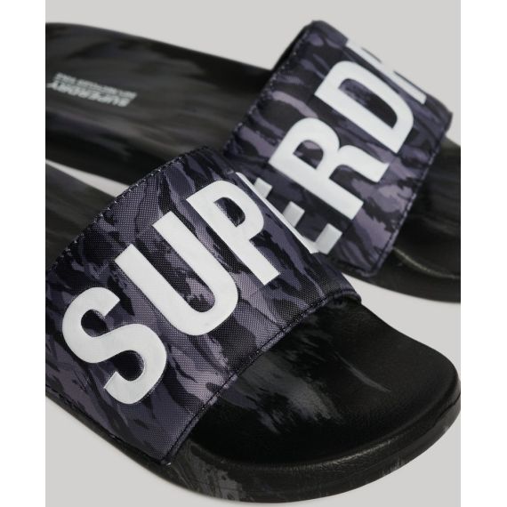 Superdry Σαγιονάρες Pool Slide MF310261A-9T0 Core Vegan Camo Grey - ΣΑΓΙΟΝΑΡΕΣ στο Bodyman