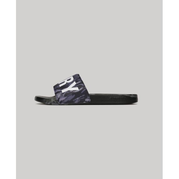 Superdry Σαγιονάρες Pool Slide MF310261A-9T0 Core Vegan Camo Grey - ΣΑΓΙΟΝΑΡΕΣ στο Bodyman
