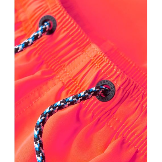 Superdry Ανδρικό Μαγιώ Polyester M3010228A-PY7 Logo 17'' Relaxed Fit Coral - Βερμούδες Μαγιό στο Bodyman