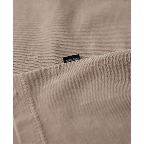 Superdry Ανδρική Μπλούζα Βαμβακερή M6010810A-1PC Overdyed  Loose Fit Beige - T-Shirt  στο Bodyman