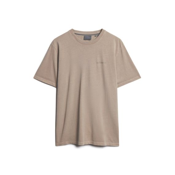 Superdry Ανδρική Μπλούζα Βαμβακερή M6010810A-1PC Overdyed  Loose Fit Beige - T-Shirt  στο Bodyman