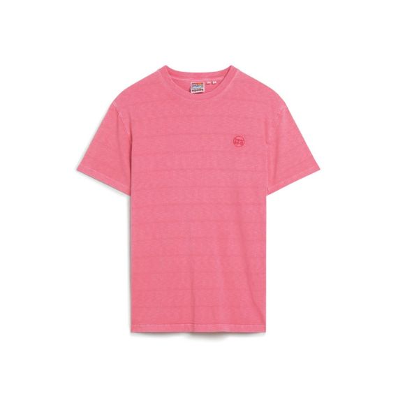 Superdry Ανδρικό T-shirt M1011570A-2LP Vintage Texture Tee Pink - T-Shirt  στο Bodyman