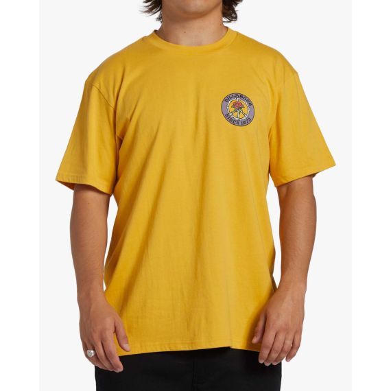 Billabong Ανδρική Μπλούζα Βαμβακερή Κανονική Γραμμή ABYZT02264-CIS Bonez Yellow ωωωω - T-Shirt  στο Bodyman