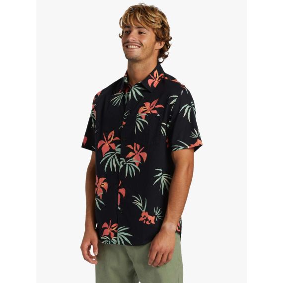 Quiksilver Ανδρικό Πουκάμισο Κοντομάνικο AQYWT03312-KVJ6 Apero Classic Black - Κοντομάνικα πουκάμισα στο Bodyman