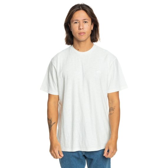 Quiksilver Ανδρικό Κοντομάνικο T-Shirt EQYKT04337-WBK0 Slub Roundneck White - T-Shirt  στο Bodyman