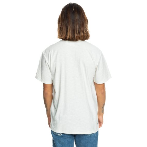Quiksilver Ανδρικό Κοντομάνικο T-Shirt EQYKT04337-WBK0 Slub Roundneck White - T-Shirt  στο Bodyman