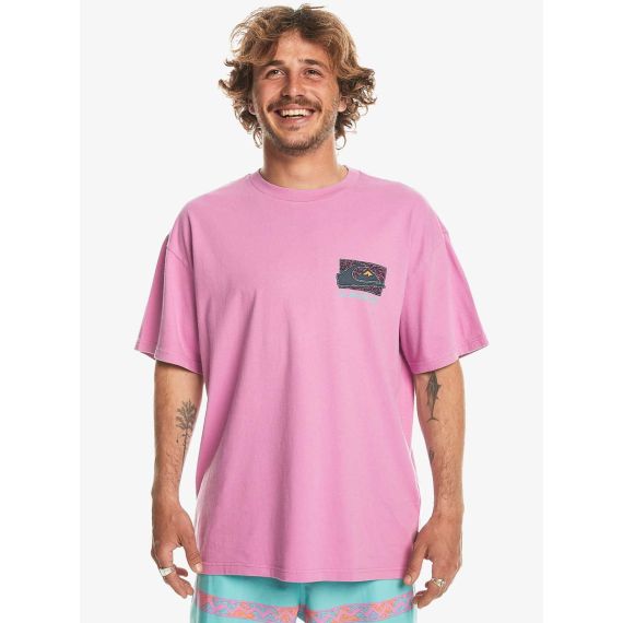 Quiksilver Ανδρική Μπλούζα Βαμβακερή EQYZT07653-PHP0 Spin Cycle Violet ωωωω - T-Shirt  στο Bodyman