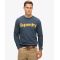 Superdry Ανδρικό Φούτερ Crewneck M2013714A-JUA Classic Core Navy - Φούτερ χωρίς κουκούλα  στο Bodyman