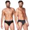 Apple Ανδρικό Σλιπ 2Pack 0212969 Μαύρο Ανθρακί - Slip στο Bodyman