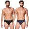 Apple Ανδρικό Σλιπ 2Pack 0212969 Μαύρο Μπλε - Slip στο Bodyman