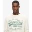 Superdry Ανδρικό Μακρυμάνικο T-Shirt M6010830A-39E Classic Graphic Ecru - Mακρυμάνικες στο Bodyman