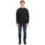 Rebase Ανδρικό Φούτερ Crew Neck 242RTOP-1005 Black - Φούτερ χωρίς κουκούλα  στο Bodyman