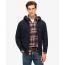 Superdry Ανδρική Ζακέτα Φούτερ M2013116A-98T Essential Logo Navy - Ζακέτες στο Bodyman