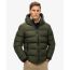 Superdry Ανδρικό Μπουφάν Puffer M5011905A-ZC3 Hooded Sports Army Khaki - Μπουφάν στο Bodyman