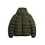 Superdry Ανδρικό Μπουφάν Puffer M5011905A-ZC3 Hooded Sports Army Khaki - Μπουφάν στο Bodyman