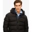Superdry Ανδρικό Μπουφάν Puffer M5011905A-02A Hooded Sports Black - Μπουφάν στο Bodyman