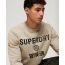 Superdry Hood Crew M2013144A-9XE Workwear Logo Vintage Brown - Φούτερ χωρίς κουκούλα  στο Bodyman