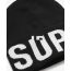 Superdry Ανδρικός Σκούφος Y9010187A-02A Branded Knitted Hat Black - Σκουφιά στο Bodyman