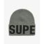 Superdry Ανδρικός Σκούφος Y9010187A-C2T Branded Knitted Hat Rock Grey - Σκουφιά στο Bodyman