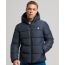 Superdry Jacket M5011827A-98T Sports Puffer Hodded Navy - Μπουφάν στο Bodyman