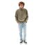 Emerson Fleece Φορετό 232.EM28.23 Light Olive - Φούτερ χωρίς κουκούλα  στο Bodyman