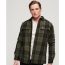 Superdry πουκάμισο M4010720A-9ZB Wool Miller Overshirt Olive - Μακρυμάνικα Πουκάμισα  στο Bodyman