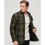Superdry πουκάμισο M4010720A-9ZB Wool Miller Overshirt Olive - Μακρυμάνικα Πουκάμισα  στο Bodyman