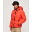 Superdry Jacket M5011827A-60I Sports Puffer Hodded Red - Μπουφάν στο Bodyman