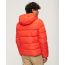 Superdry Jacket M5011827A-60I Sports Puffer Hodded Red - Μπουφάν στο Bodyman