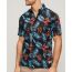 Superdry Ανδρικό Πουκάμισο Modal M4010353A-2BU Hawaiian Relaxed Fit Navy - Κοντομάνικα πουκάμισα στο Bodyman