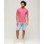 Superdry Ανδρικό T-shirt M1011570A-2LP Vintage Texture Tee Pink - T-Shirt  στο Bodyman