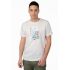 Rebase Ανδρική Μπλούζα  Βαμβακερή 241-RTS-264 White - T-Shirt  στο Bodyman