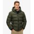 Superdry Ανδρικό Μπουφάν Puffer M5011905A-ZC3 Hooded Sports Army Khaki - Μπουφάν στο Bodyman