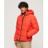 Superdry Jacket M5011827A-60I Sports Puffer Hodded Red - Μπουφάν στο Bodyman