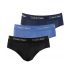 Calvin Klein 3 Pack Slip U2661G-4KU Black Blue Royal ωωωω - Slip στο Bodyman