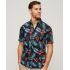 Superdry Ανδρικό Πουκάμισο Modal M4010353A-2BU Hawaiian Relaxed Fit Navy - Κοντομάνικα πουκάμισα στο Bodyman